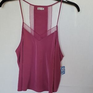 Free People Women's Berry  Camisole Top Size M New WT